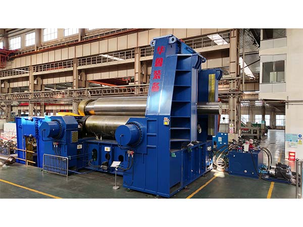 数控水平下调三棍卷板机